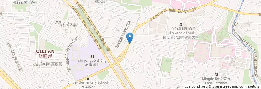Mapa de ubicacion de 星巴克 en 臺灣, 新北市, 臺北市, 北投區.