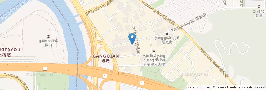 Mapa de ubicacion de MOS BURGAR en Taiwan, 新北市, Taipei, 內湖區.