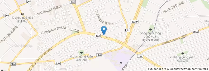 Mapa de ubicacion de 海霸王 en Taiwán, Nuevo Taipéi, 蘆洲區.
