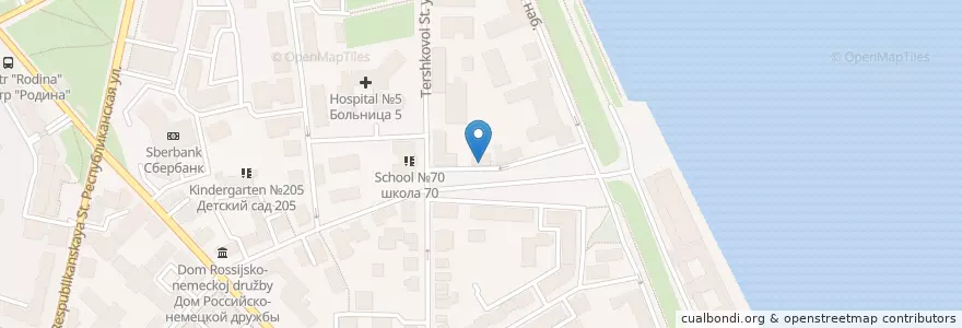 Mapa de ubicacion de Самолёт en Rusia, Distrito Federal Central, Óblast De Yaroslavl, Ярославский Район, Городской Округ Ярославль.