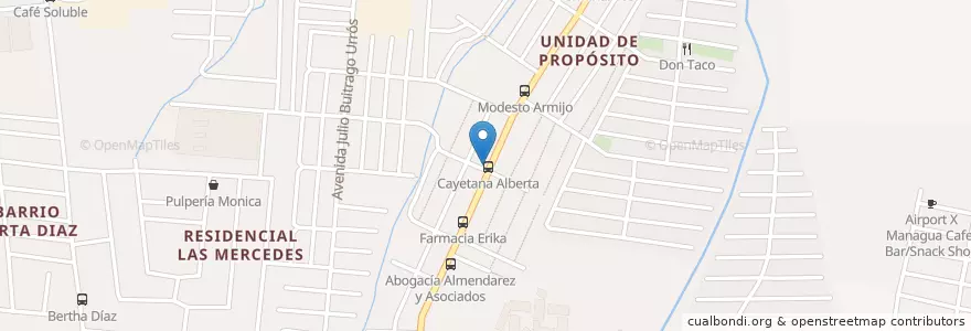 Mapa de ubicacion de Farmacia Rio en Nikaragua, Departamento De Managua, Managua (Municipio).