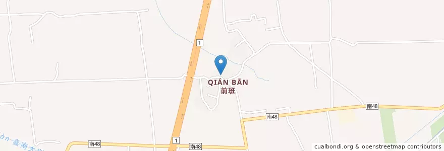Mapa de ubicacion de 金山岩 en Taiwán, 臺南市, 麻豆區.
