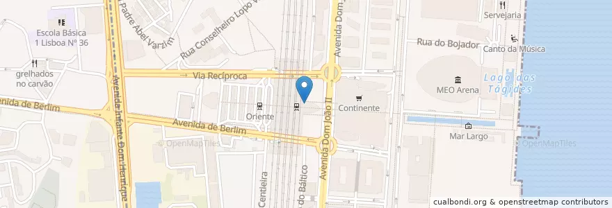 Mapa de ubicacion de CTT en پرتغال, Área Metropolitana De Lisboa, Lisboa, Grande Lisboa, لیسبون, Parque Das Nações.