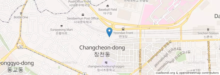 Mapa de ubicacion de Seconds Out en كوريا الجنوبية, سول, 마포구.