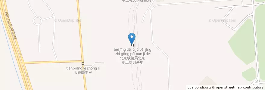 Mapa de ubicacion de 北京铁路局北京职工培训基地 en China, Pequim, Hebei, 海淀区.