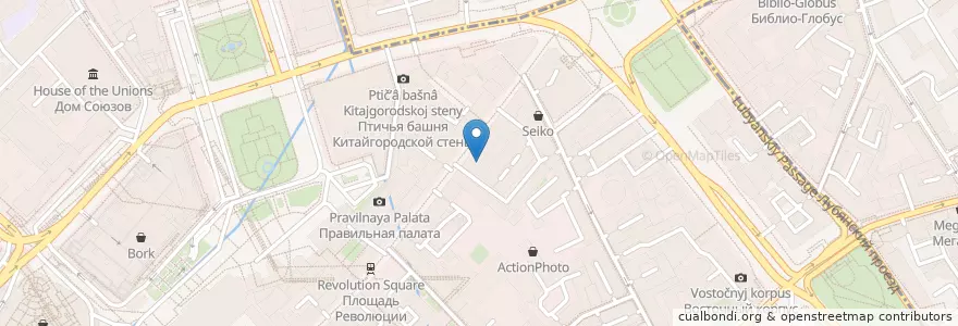 Mapa de ubicacion de Beverly Hills Diner en Rusia, Центральный Федеральный Округ, Москва, Центральный Административный Округ, Тверской Район.