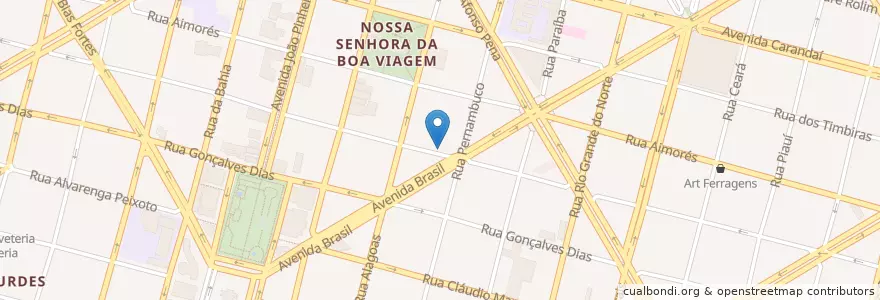 Mapa de ubicacion de Home Burger en Brasilien, Südosten, Minas Gerais, Região Geográfica Intermediária De Belo Horizonte, Região Metropolitana De Belo Horizonte, Microrregião Belo Horizonte, Belo Horizonte.