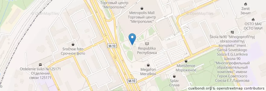 Mapa de ubicacion de Хоум Кредит en Rusia, Центральный Федеральный Округ, Москва, Северный Административный Округ, Войковский Район.