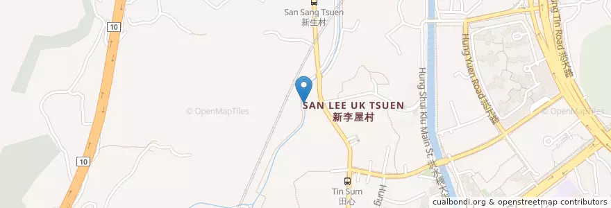 Mapa de ubicacion de 蒲瓜嶺公廁 Po Quar Ling Public Toilet en China, Hong Kong, Cantão, Novos Territórios, 元朗區 Yuen Long District.
