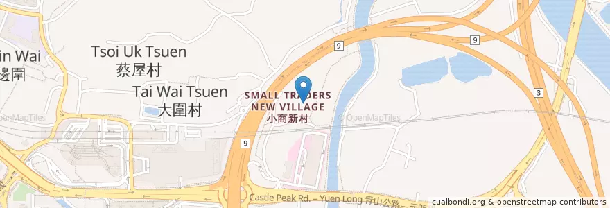 Mapa de ubicacion de 小商新村公廁 Small Traders New Village Public Toilet en China, Hong Kong, Guangdong, Wilayah Baru, 元朗區 Yuen Long District.