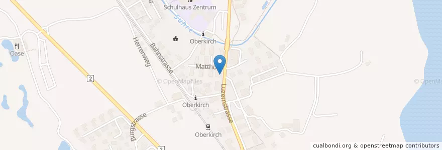 Mapa de ubicacion de Restaurant Protos en Zwitserland, Luzern, Oberkirch.