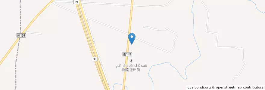 Mapa de ubicacion de 歸仁地政事務所 en تايوان, تاينان, 歸仁區.