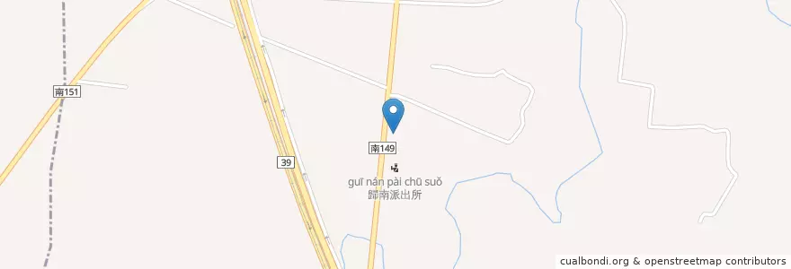 Mapa de ubicacion de 歸仁戶政事務所 en Tayvan, 臺南市, 歸仁區.