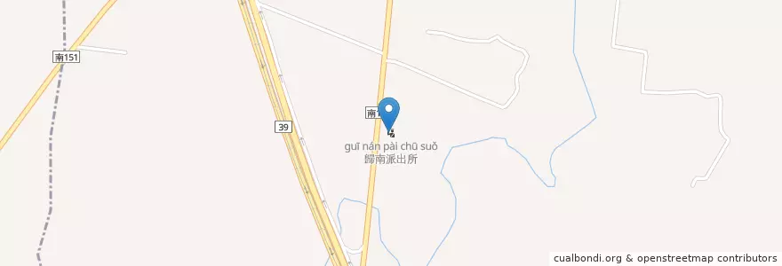 Mapa de ubicacion de 歸南派出所 en 臺灣, 臺南市, 歸仁區.