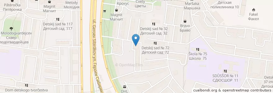 Mapa de ubicacion de Городская поликлиника №7 en Rusland, Centraal Federaal District, Oblast Voronezj, Городской Округ Воронеж.