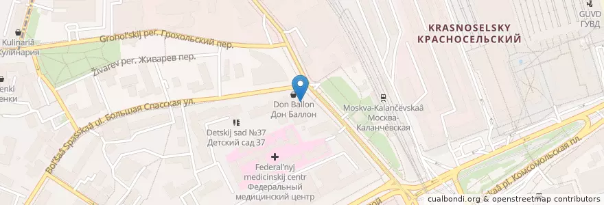 Mapa de ubicacion de Московский Мюзик-Холл en Rusland, Centraal Federaal District, Moskou, Центральный Административный Округ, Красносельский Район.