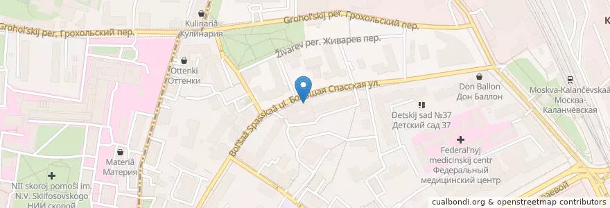 Mapa de ubicacion de Порто Мальтезе en Russie, District Fédéral Central, Moscou, Центральный Административный Округ, Красносельский Район.