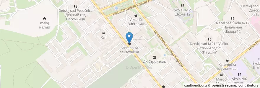 Mapa de ubicacion de Аптека en Rusia, Центральный Федеральный Округ, Белгородская Область, Губкинский Городской Округ.