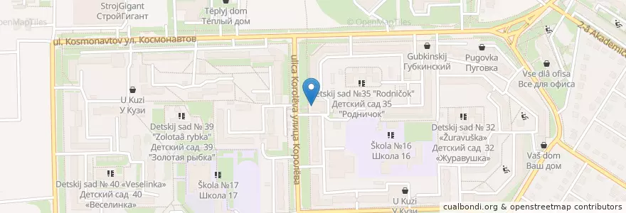 Mapa de ubicacion de Таблеточка en ロシア, 中央連邦管区, Белгородская Область, Губкинский Городской Округ.