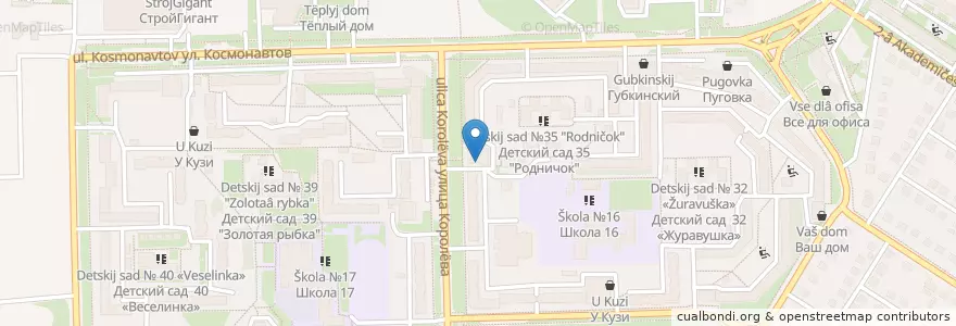 Mapa de ubicacion de №309183 en Russia, Distretto Federale Centrale, Белгородская Область, Губкинский Городской Округ.