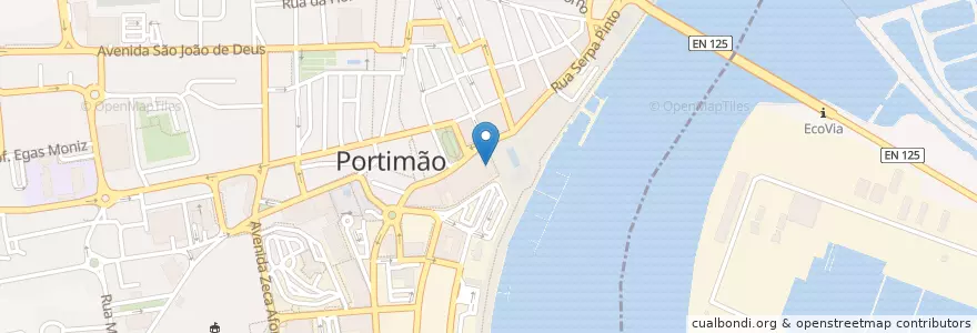 Mapa de ubicacion de Casa Inglesa en Portugal, Algarve, Algarve, Faro, Portimão, Portimão.