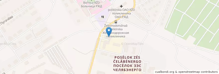 Mapa de ubicacion de Столовая en Rusia, Уральский Федеральный Округ, Óblast De Cheliábinsk, Златоустовский Городской Округ.