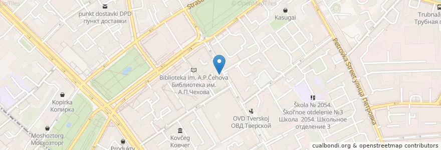 Mapa de ubicacion de Сбербанк en Rússia, Distrito Federal Central, Москва, Центральный Административный Округ, Тверской Район.