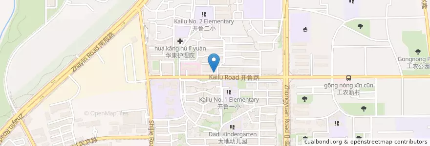 Mapa de ubicacion de 新亚大包 en 中国, 上海市, 楊浦区.