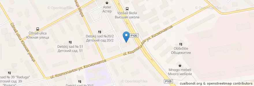 Mapa de ubicacion de ВТБ en 러시아, Центральный Федеральный Округ, Московская Область, Городской Округ Люберцы.