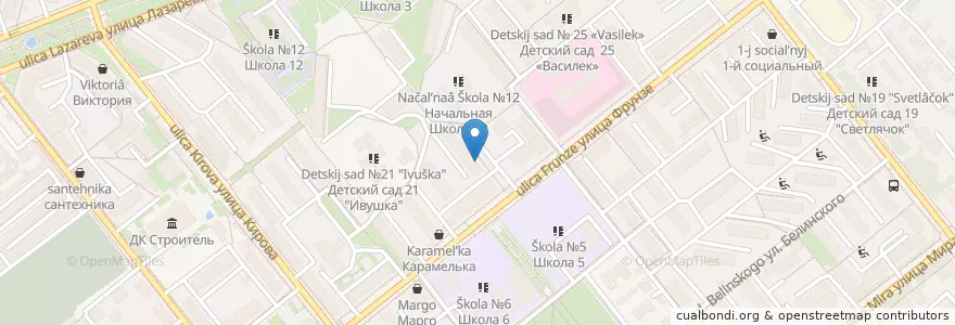 Mapa de ubicacion de Отделение связи №309181 en Russia, Distretto Federale Centrale, Белгородская Область, Губкинский Городской Округ.