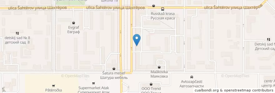 Mapa de ubicacion de Детская библиотека en Russland, Föderationskreis Zentralrussland, Oblast Tula, Городской Округ Новомосковск.