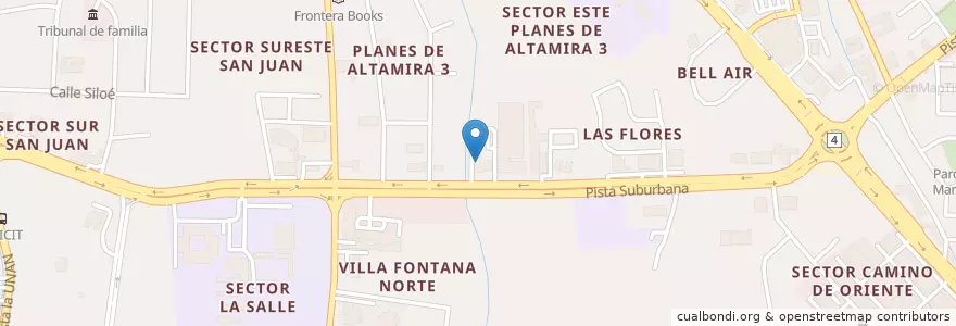 Mapa de ubicacion de Pizza Hut en Nicaragua, Departamento De Managua, Managua (Municipio).