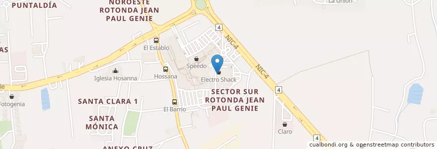 Mapa de ubicacion de Farma Descuento en 尼加拉瓜, Departamento De Managua, Managua (Municipio).