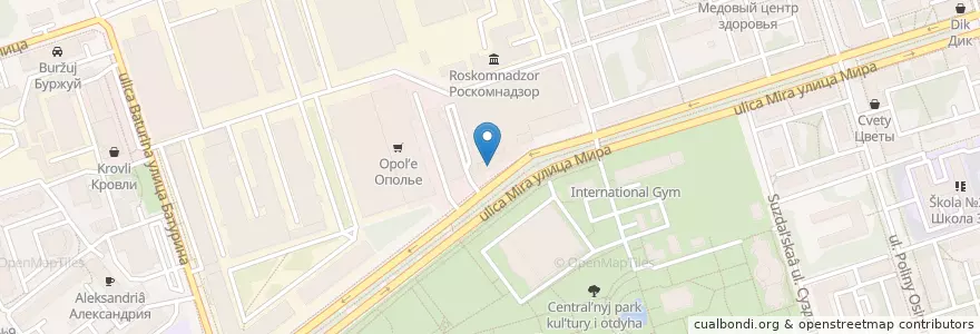 Mapa de ubicacion de Добрый доктор en Russland, Föderationskreis Zentralrussland, Oblast Wladimir, Городской Округ Владимир.
