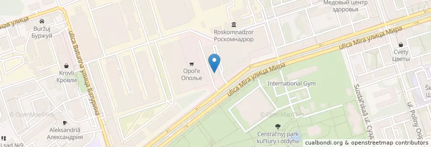 Mapa de ubicacion de Рослек en Rússia, Distrito Federal Central, Владимирская Область, Городской Округ Владимир.
