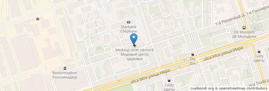 Mapa de ubicacion de Медовый центр здоровья en Russia, Central Federal District, Vladimir Oblast, Городской Округ Владимир.
