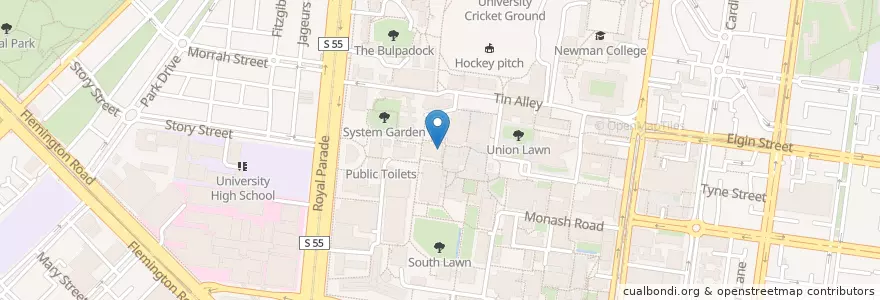 Mapa de ubicacion de Commonwealth Bank en Australien, Victoria, City Of Melbourne.