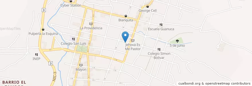 Mapa de ubicacion de Restaurante El Mexicano en Nikaragua, Matagalpa, Matagalpa (Municipio).