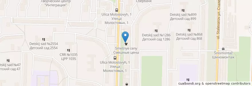Mapa de ubicacion de Славянка en Rússia, Distrito Federal Central, Москва, Восточный Административный Округ, Район Ивановское.