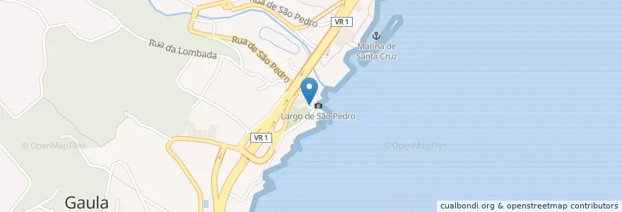 Mapa de ubicacion de Igreja de São Pedro en Португалия, Santa Cruz, Santa Cruz.