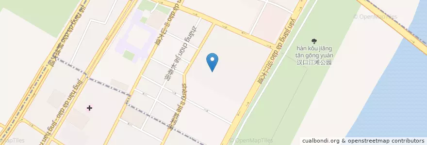 Mapa de ubicacion de 武汉二中广雅中学 en 中国, 湖北省, 武汉市, 江岸区, 永清街道.