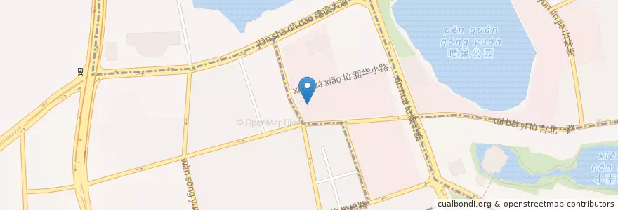 Mapa de ubicacion de 江汉区取水楼小学 en 中国, 湖北省, 武汉市, 江汉区.