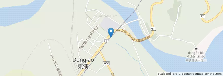 Mapa de ubicacion de 台灣中油 en 臺灣, 臺灣省, 宜蘭縣, 南澳鄉.