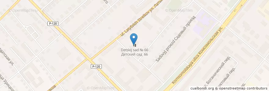 Mapa de ubicacion de Детский сад № 66 en Rusia, Distrito Federal Central, Óblast De Oriol, Орловский Район, Городской Округ Орёл.