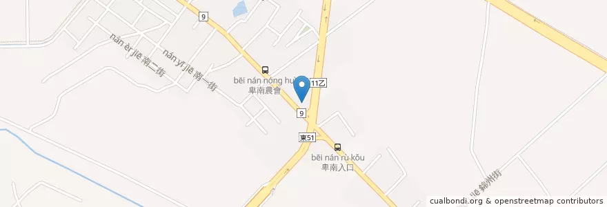 Mapa de ubicacion de CPC en 台湾, 台湾省, 台東県, 台東市.