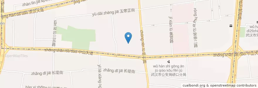 Mapa de ubicacion de 武汉市第56中学 en 中国, 湖北省, 武汉市, 硚口区, 汉中街道.
