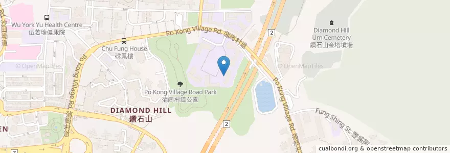 Mapa de ubicacion de 保良局錦泰小學 PLK Grandmont Primary School en China, Provincia De Cantón, Hong Kong, Kowloon, Nuevos Territorios, 黃大仙區 Wong Tai Sin District.