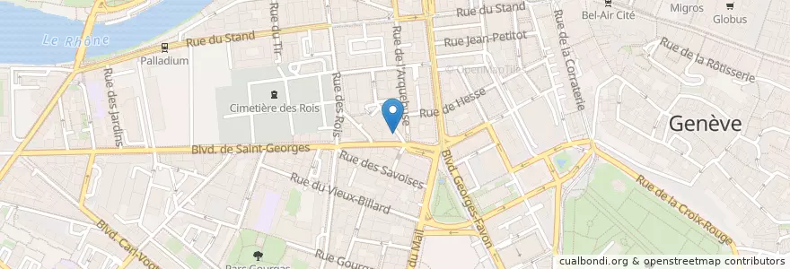 Mapa de ubicacion de Pharmacie Place du Cirque en Svizzera, Ginevra, Ginevra, Ginevra.