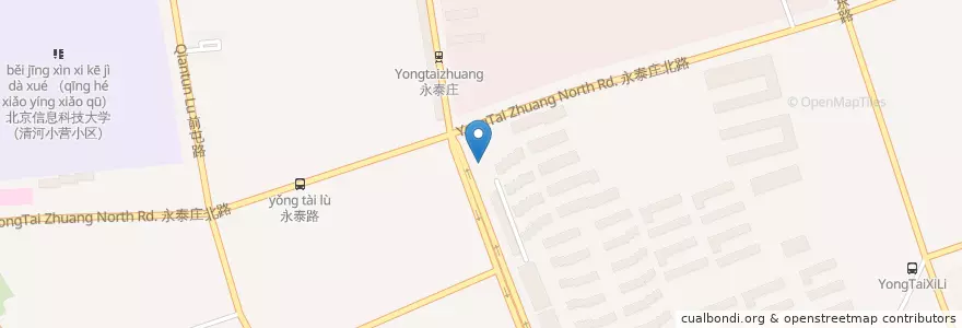 Mapa de ubicacion de 权金城 en الصين, بكين, خبي, 海淀区.