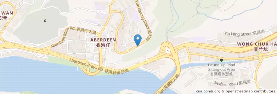 Mapa de ubicacion de 大聖佛祖廟 Tai Shing Fat Cho Temple en China, Provincia De Cantón, Hong Kong, Isla De Hong Kong, Nuevos Territorios, 南區 Southern District.